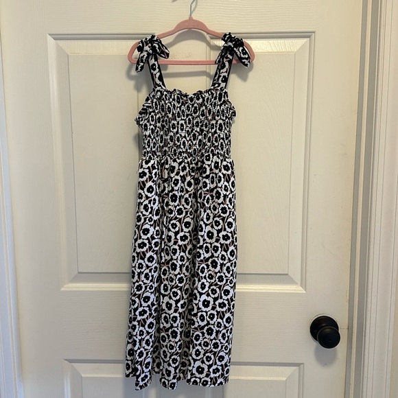 Diane von Furstenberg for Target Smocked Tie Strap Neutral Poppy Kids Dress